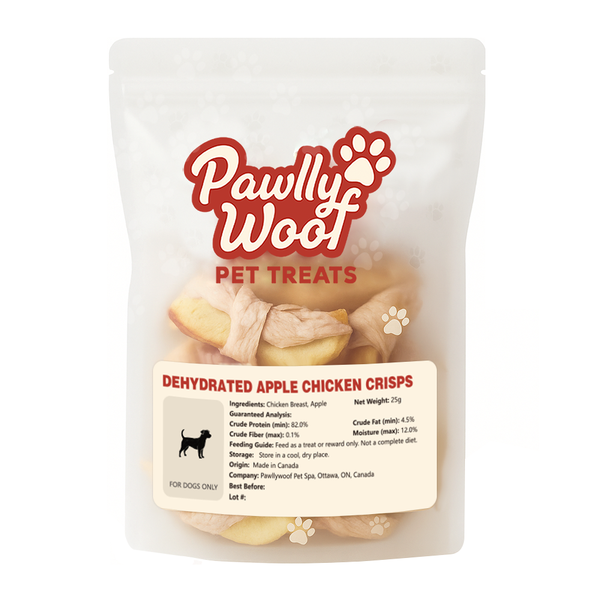 Dehydrated Apple Chicken Crisps