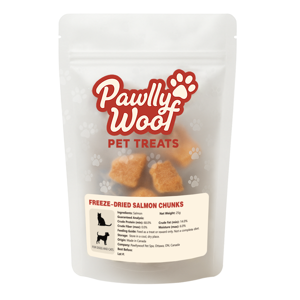 Freeze-Dried Salmon Chunks